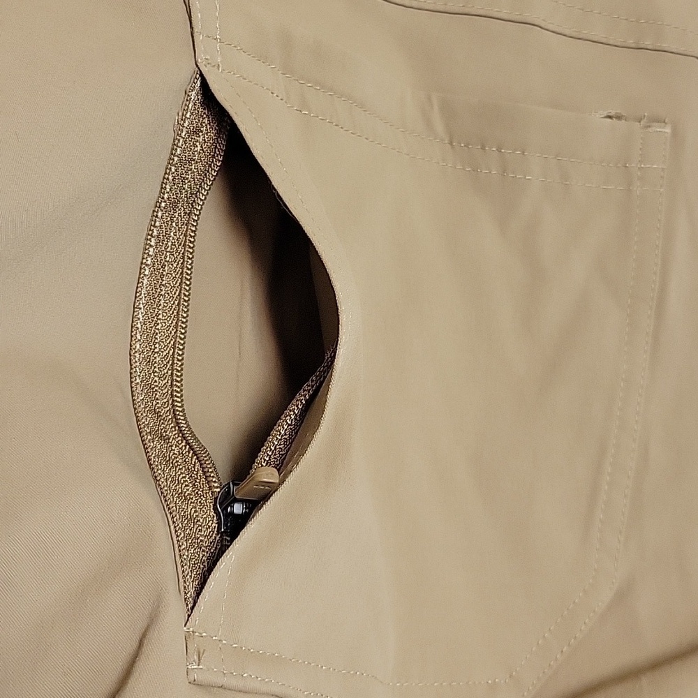 American Tall Men's 5 Pocket Tan Traveler Pants, Sz 40 X 36. vacation business - Picture 7 of 7